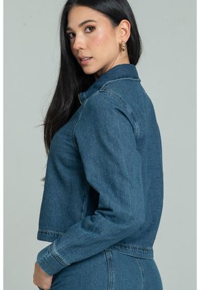 Chaqueta Denim Cierre Azul Ragged Pf21130022