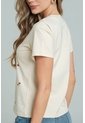 Camiseta Mini Flores Beige Ragged Pf21120144 de Ragged