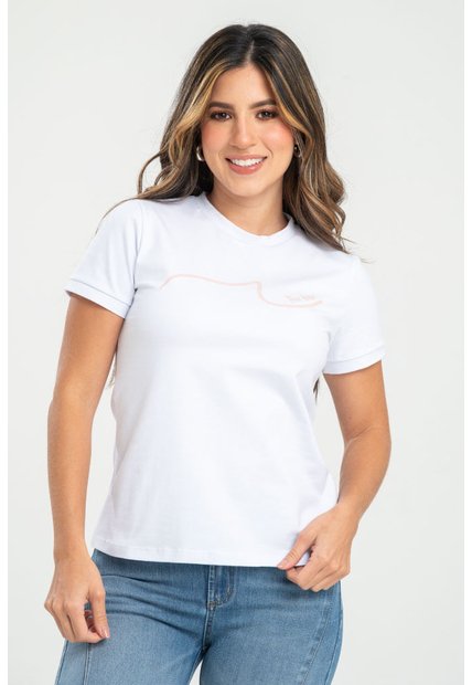 Camiseta Free Hugs Blanco Ragged Pf31122381