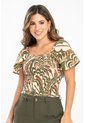 Blusa Jhenna Verde Ragged Pf31113715 de Ragged