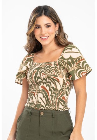 Blusa Jhenna Verde Ragged Pf31113715 Ragged