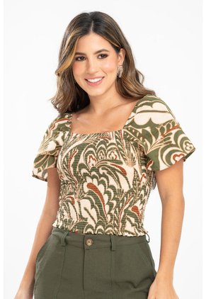 Blusa Jhenna Verde Ragged Pf31113715