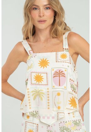 Blusa Solare Blanco Ragged Pf11112981