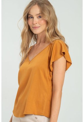 Blusa Kylie Amarillo Ragged Pf11112177