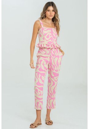 Pantalon Kylie Rosa Ragged Pf11310863