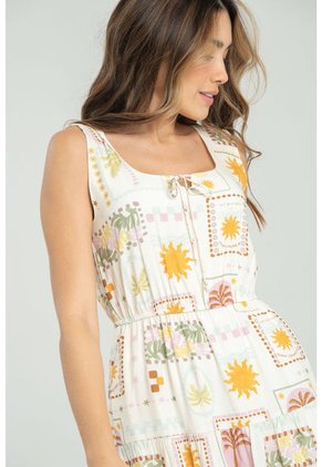 Vestido Sun Blanco Ragged Pf11511388