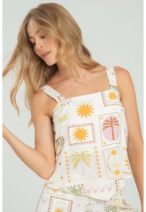 Blusa Solare Blanco Ragged Pf11112981