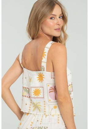 Blusa Solare Blanco Ragged Pf11112981