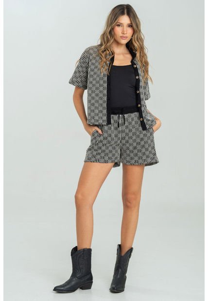 Short Kaylee Negro Ragged Pf11340160