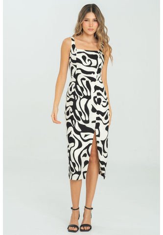 Vestido Hally Negro Ragged Pf11511382 Ragged