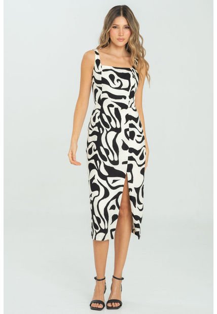 Vestido Hally Negro Ragged Pf11511382