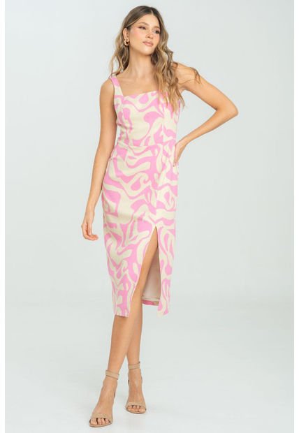 Vestido Hally Rosa Ragged Pf11511382