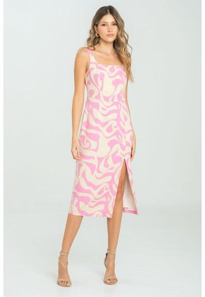 Vestido Hally Rosa Ragged Pf11511382