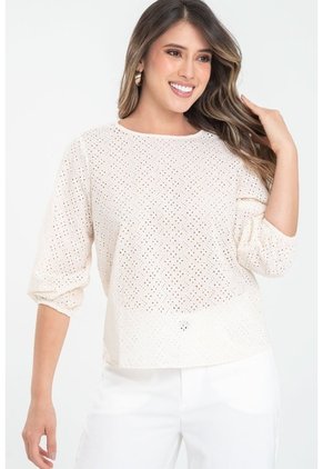 Blusa Malawi Beige Ragged Pf31113688
