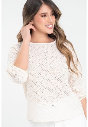 Blusa Malawi Beige Ragged Pf31113688