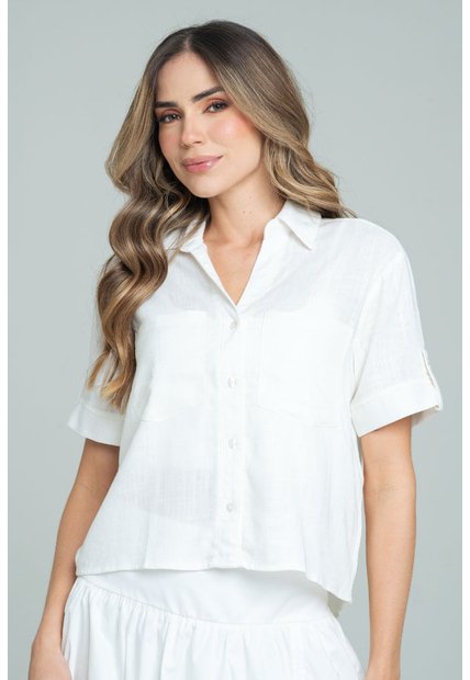 Camisa Martini Blanco Ragged Pf11113063