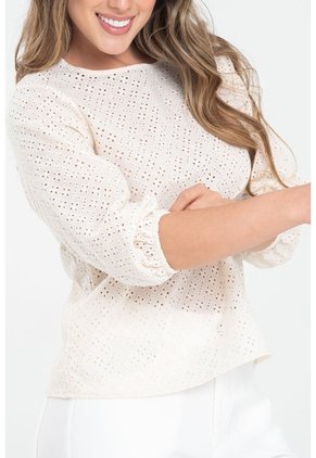 Blusa Malawi Beige Ragged Pf31113688