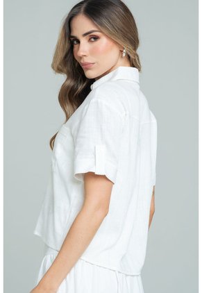 Camisa Martini Blanco Ragged Pf11113063