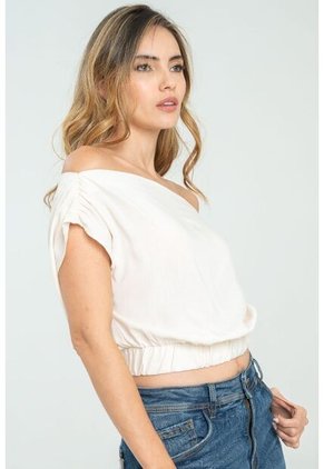 Blusa Agdha Blanco Ragged Pf11112867