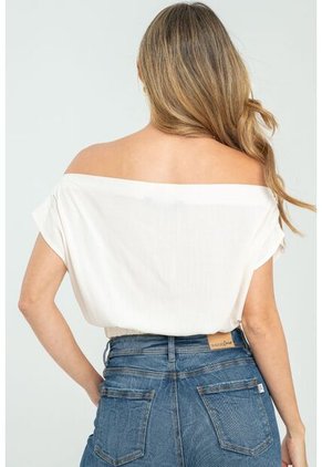Blusa Agdha Blanco Ragged Pf11112867