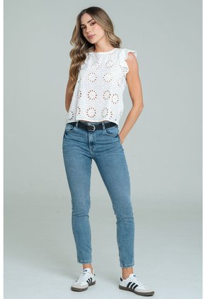 Blusa Emhely Blanco Ragged Pf11113049