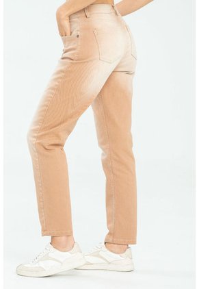 Jeans Mom Militar Café Ragged Pf21350049