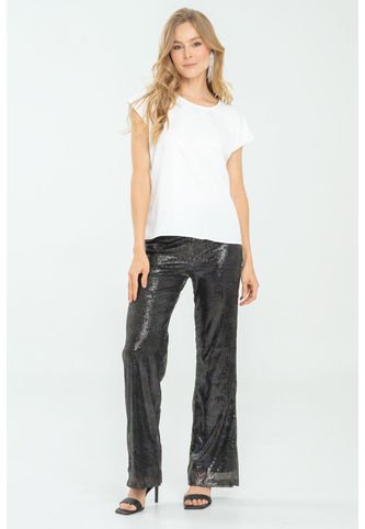 Pantalon Lentejuelas Negro Ragged Pf12310421 Ragged