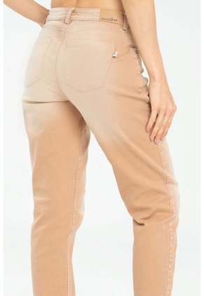 Jeans Mom Militar Café Ragged Pf21350049