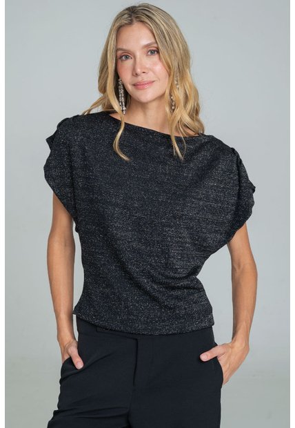 Blusa Melen Negro Ragged Pf11113097