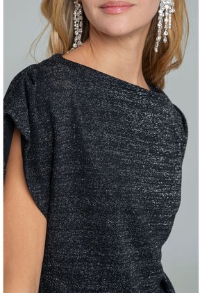 Blusa Melen Negro Ragged Pf11113097