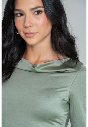 Top Lou Drapeado Verde Ragged Pf11121180