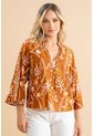 Blusa Ivy Café Ragged Pf31113554 de Ragged