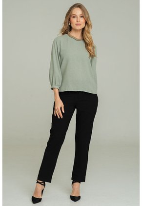 Blusa Silva Verde Ragged Pf11113068