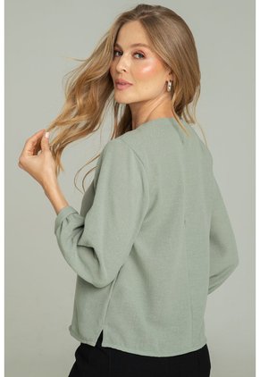 Blusa Silva Verde Ragged Pf11113068