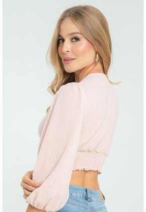 Blusa Georgia Rosa Ragged Pf11112791