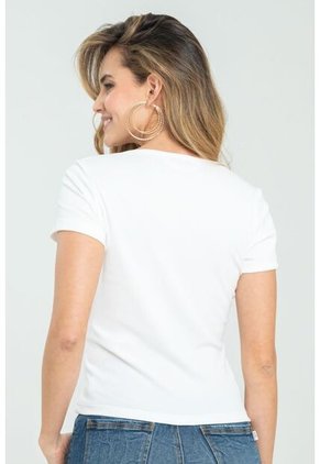 Top Rib Summer Blanco Ragged Pf11121150