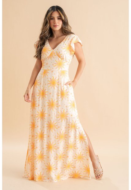 Vestido Madison Amarillo Ragged Pf31511521