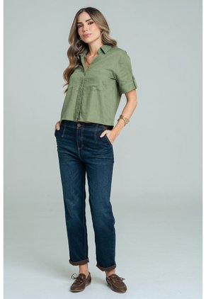 Camisa Martini Verde Ragged Pf11113063