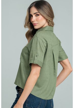 Camisa Martini Verde Ragged Pf11113063