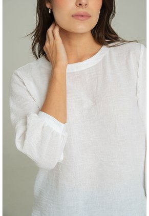Blusa Silva Blanco Ragged Pf11113068
