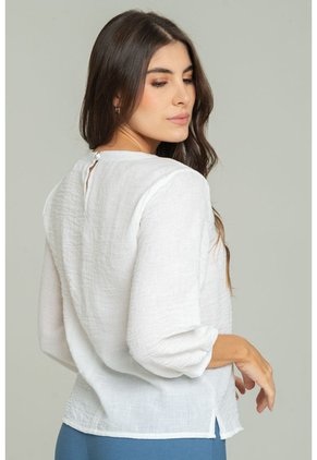Blusa Silva Blanco Ragged Pf11113068
