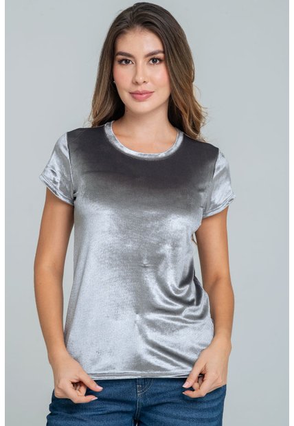 Camiseta Velvet Gris Ragged Pf17120048