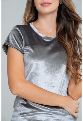 Camiseta Velvet Gris Ragged Pf17120048