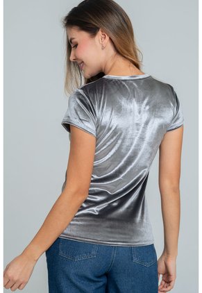 Camiseta Velvet Gris Ragged Pf17120048