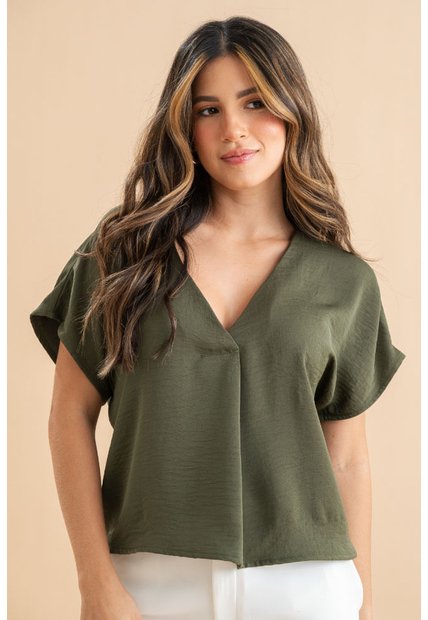 Blusa Ferea Verde Ragged Pf31113583