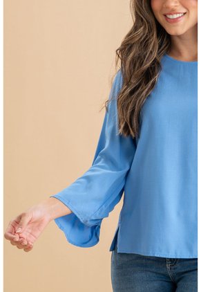 Blusa Myanmar Azul Ragged Pf31113580