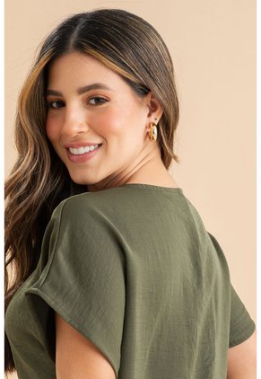 Blusa Ferea Verde Ragged Pf31113583