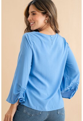 Blusa Myanmar Azul Ragged Pf31113580