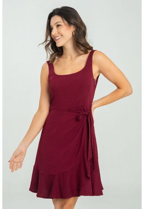 Vestido Maralta Marrón Ragged Pf11511396