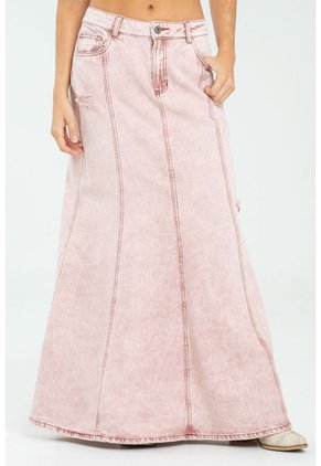 Falda Indiana Rojo Ragged Pf21320017